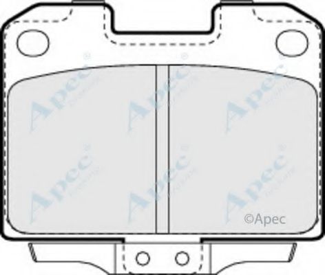 Комплект тормозных колодок, дисковый тормоз APEC braking PAD916
