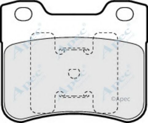 Комплект тормозных колодок, дисковый тормоз APEC braking PAD917