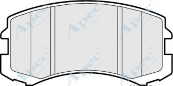 Комплект тормозных колодок, дисковый тормоз APEC braking PAD1461