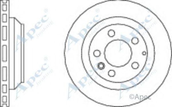 Тормозной диск APEC braking DSK2284