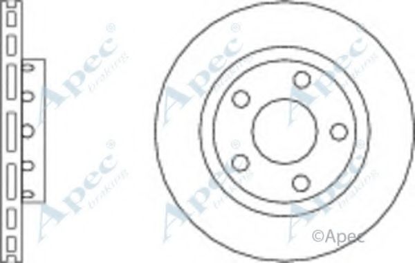 Тормозной диск APEC braking DSK2293