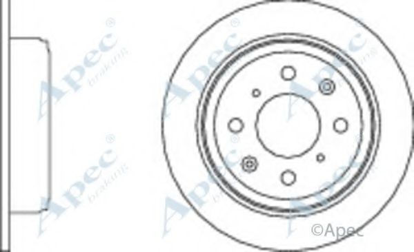 Тормозной диск APEC braking DSK252