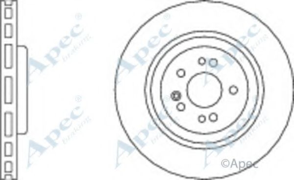 Тормозной диск APEC braking DSK2019