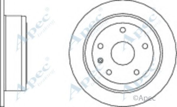 Тормозной диск APEC braking DSK2130