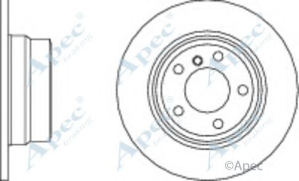 Тормозной диск APEC braking DSK2172