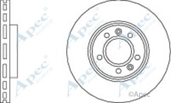 Тормозной диск APEC braking DSK2186
