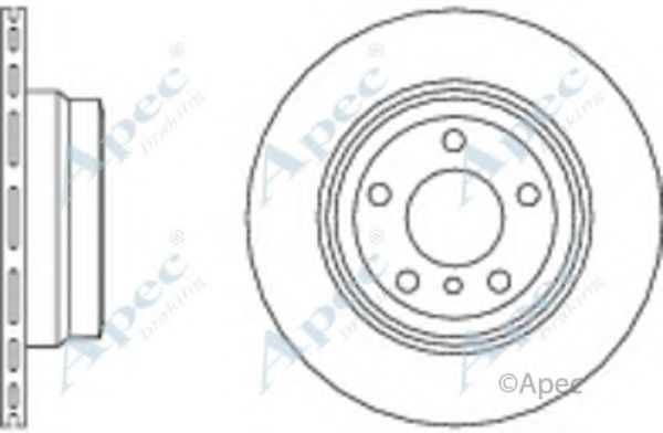 Тормозной диск APEC braking DSK2601