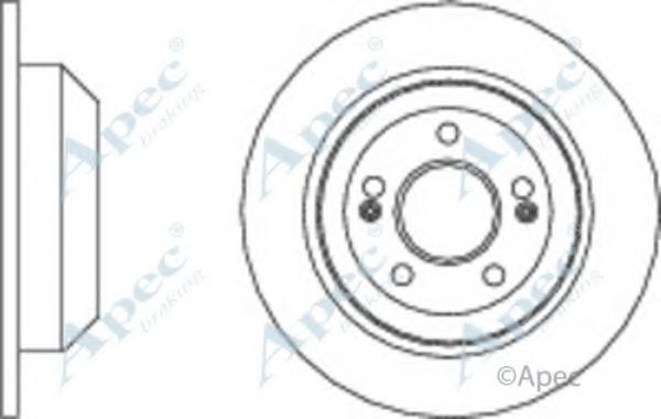 Тормозной диск APEC braking DSK2764