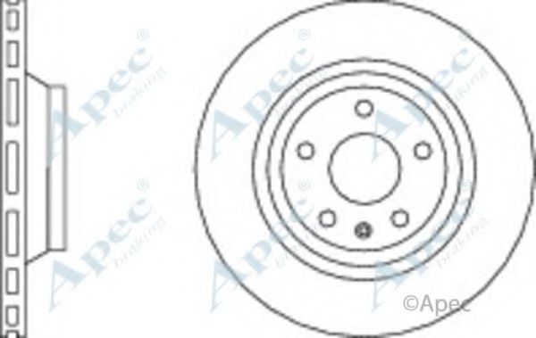 Тормозной диск APEC braking DSK2809