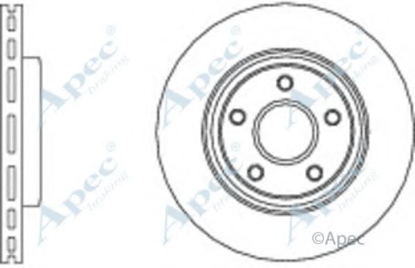 Тормозной диск APEC braking DSK2960