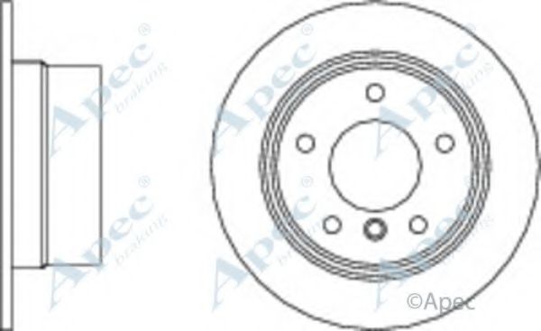 Тормозной диск APEC braking DSK352