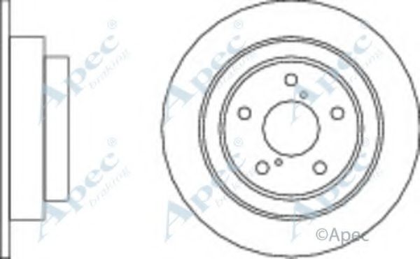 Тормозной диск APEC braking DSK550