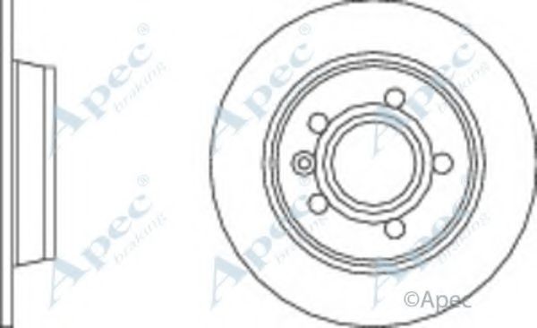 Тормозной диск APEC braking DSK710