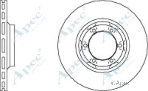 Тормозной диск APEC braking DSK730