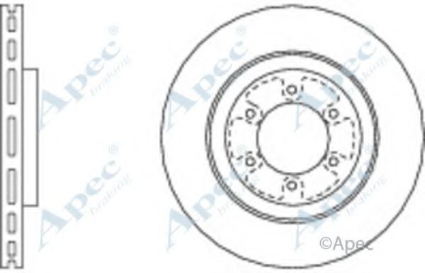 Тормозной диск APEC braking DSK2582