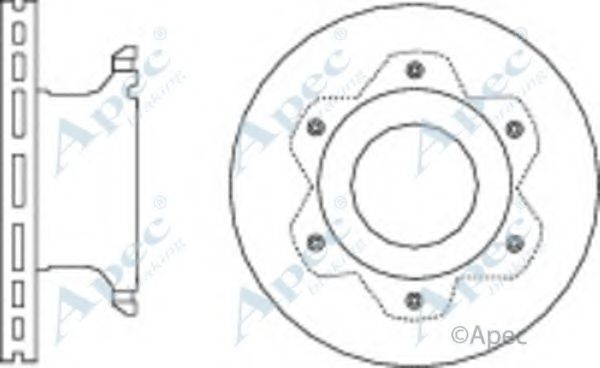 Тормозной диск APEC braking DSK2760