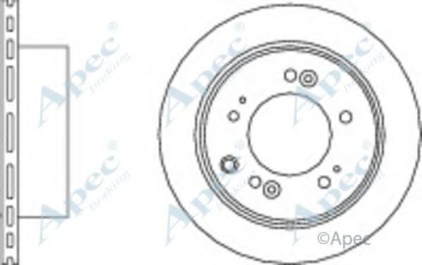 Тормозной диск APEC braking DSK2784