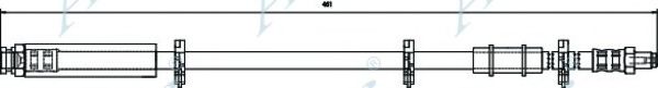 Тормозной шланг APEC braking HOS3064