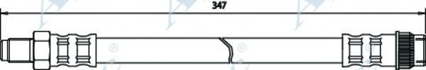 Тормозной шланг APEC braking HOS3401