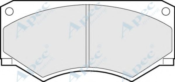 Комплект тормозных колодок, дисковый тормоз APEC braking PAD322