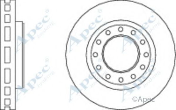 Тормозной диск APEC braking DSK3024