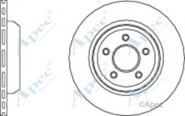 Тормозной диск APEC braking DSK3043