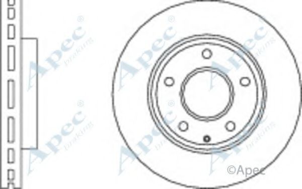 Тормозной диск APEC braking DSK3044