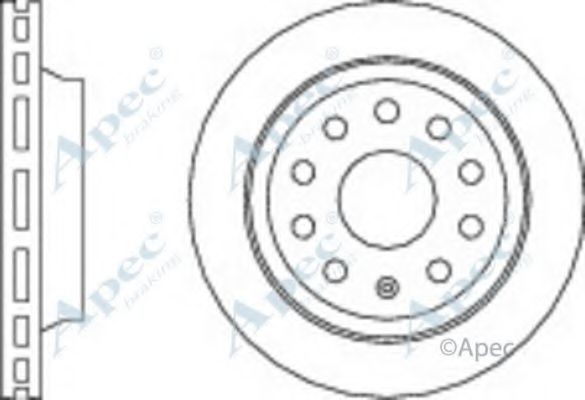 Тормозной диск APEC braking DSK3057