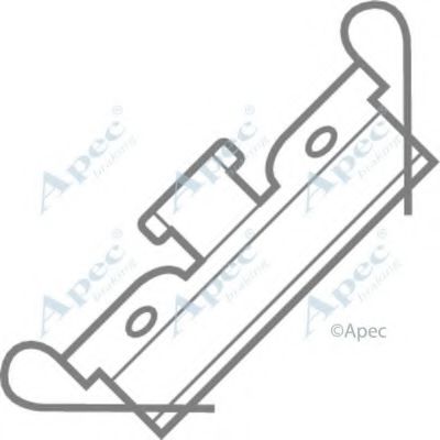 Комплектующие, тормозные колодки APEC braking KIT245