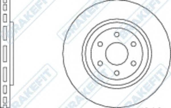 Тормозной диск APEC braking DK6015