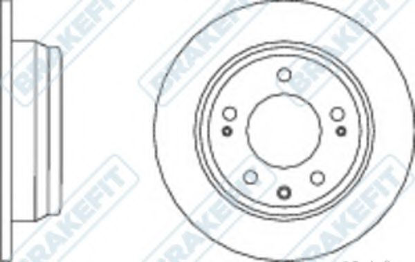 Тормозной диск APEC braking DK6117