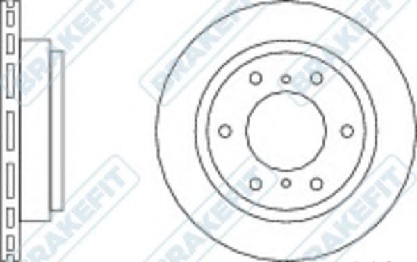 Тормозной диск APEC braking DK6187