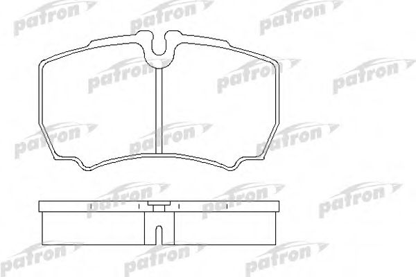 Комплект тормозных колодок, дисковый тормоз PATRON PBP1405