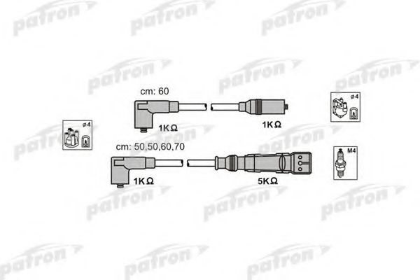 Комплект проводов зажигания PATRON PSCI1013