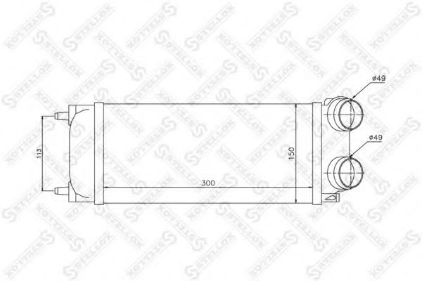 Интеркулер STELLOX 10-40167-SX