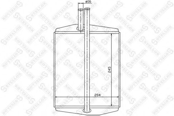 Теплообменник, отопление салона STELLOX 10-35088-SX