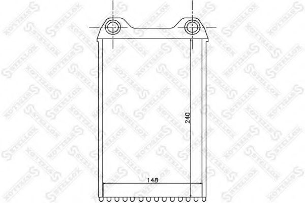 Теплообменник, отопление салона STELLOX 10-35152-SX