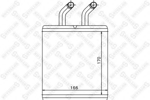 Теплообменник, отопление салона STELLOX 10-35223-SX