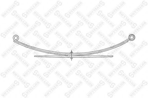 Многолистовая рессора STELLOX 12-00065-SX