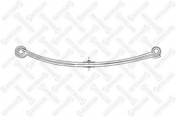 Многолистовая рессора STELLOX 12-00074-SX