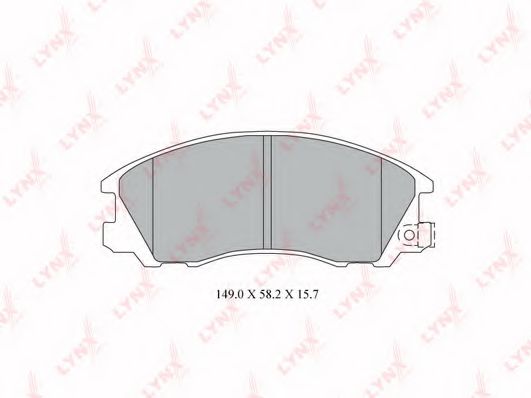 Комплект тормозных колодок, дисковый тормоз LYNXauto BD-3617