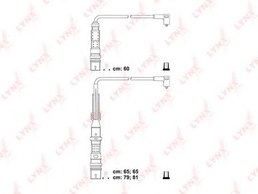 Комплект проводов зажигания LYNXauto SPC8043