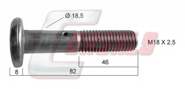 Болт крепления колеса CASALS 21187