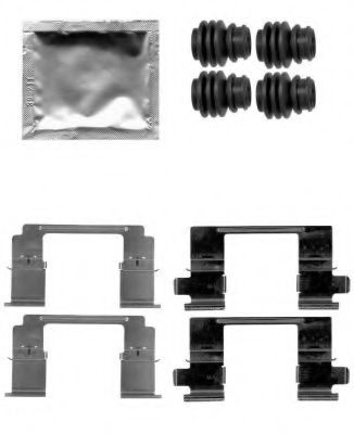 Комплектующие, колодки дискового тормоза HELLA PAGID 8DZ 355 205-281