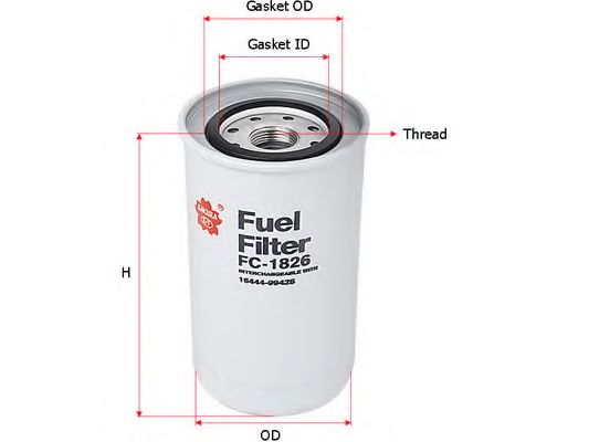Топливный фильтр SAKURA  Automotive FC-1826