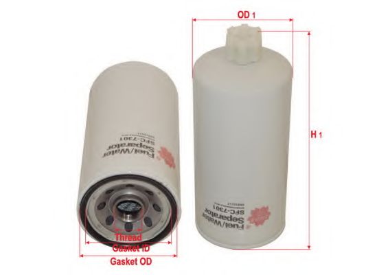 Топливный фильтр SAKURA  Automotive SFC-7301