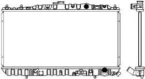 Радиатор, охлаждение двигателя SAKURA  Automotive 1210-0109