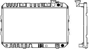 Радиатор, охлаждение двигателя SAKURA  Automotive 1210-0115