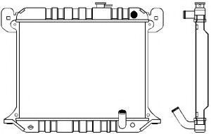 Радиатор, охлаждение двигателя SAKURA  Automotive 1211-0201