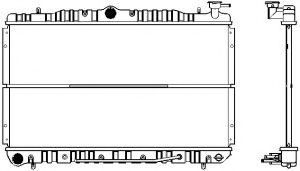 Радиатор, охлаждение двигателя SAKURA  Automotive 1220-0101